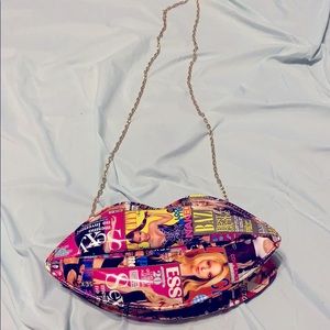 Celebrity Lip-shaped Crossbody bag